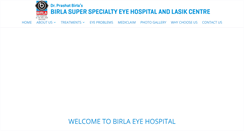 Desktop Screenshot of birlaeyehospital.com