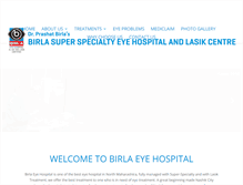 Tablet Screenshot of birlaeyehospital.com